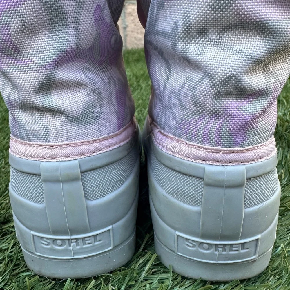 Sorel Kids Pink and Light Gray Snow Boots